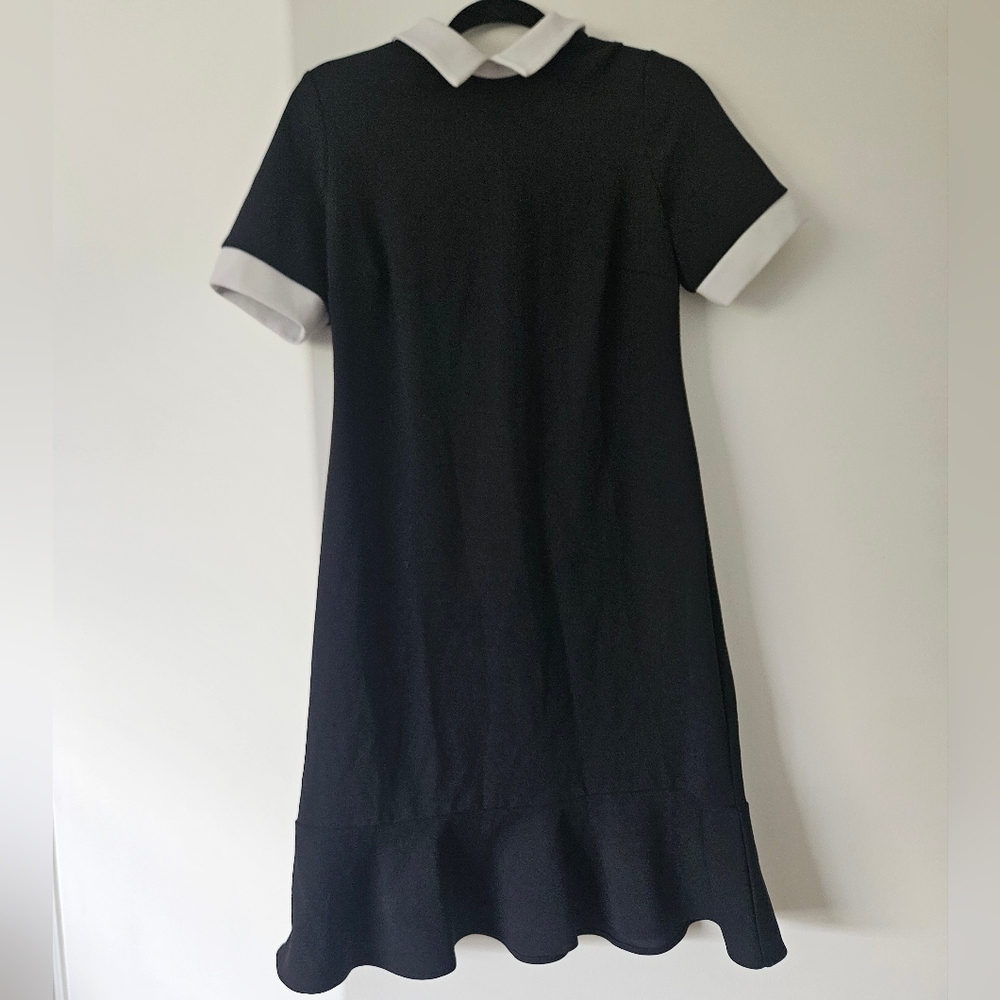 Shelby & Palmer Black and White A-Line Midi Dress